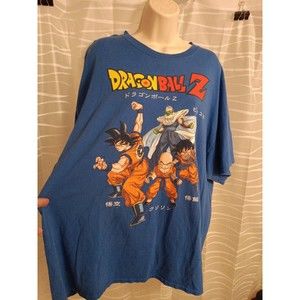 Ripple Junction Men's Dragon Ball Z Blue Tee-Shirt Size 2X